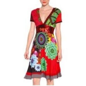 Y2k Desigual Pop Art Sequin Dress
